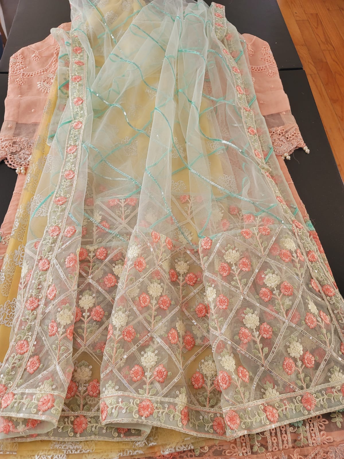 Pakistani Stitched Embroidery Party Wear Dresses Ready To Ship