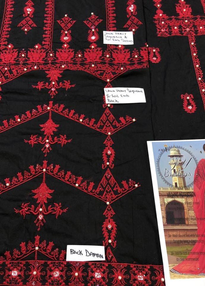 Pakistani Stitched Embroidery Lawn Suit Ready To Ship