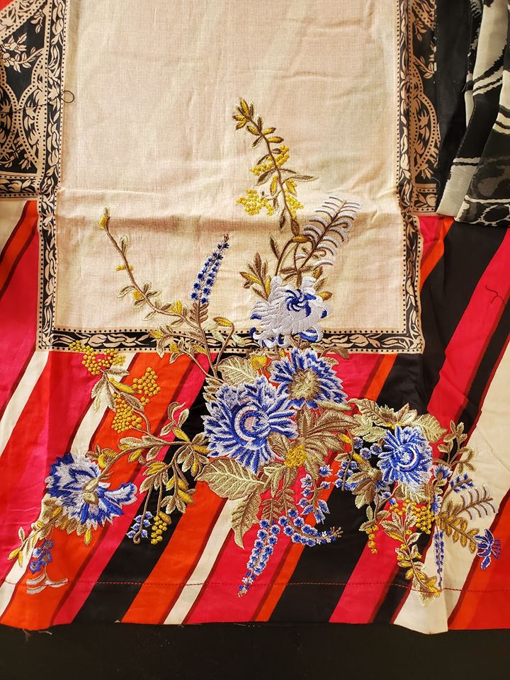 Pakistani Stitched Embroidery Lawn Suit Ready To Ship