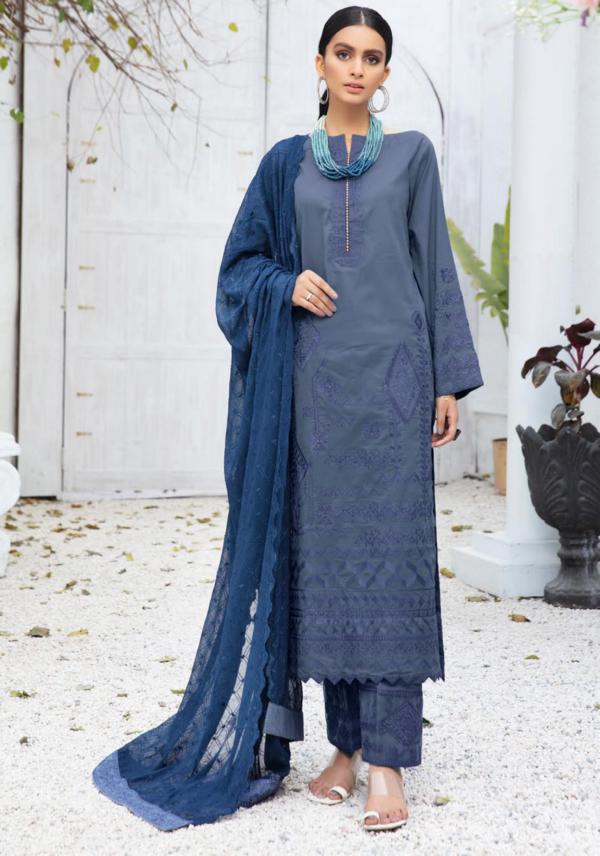 NAVELI By Johra Embroidered Lawn Collection 2021 -100% Original Guaranteed