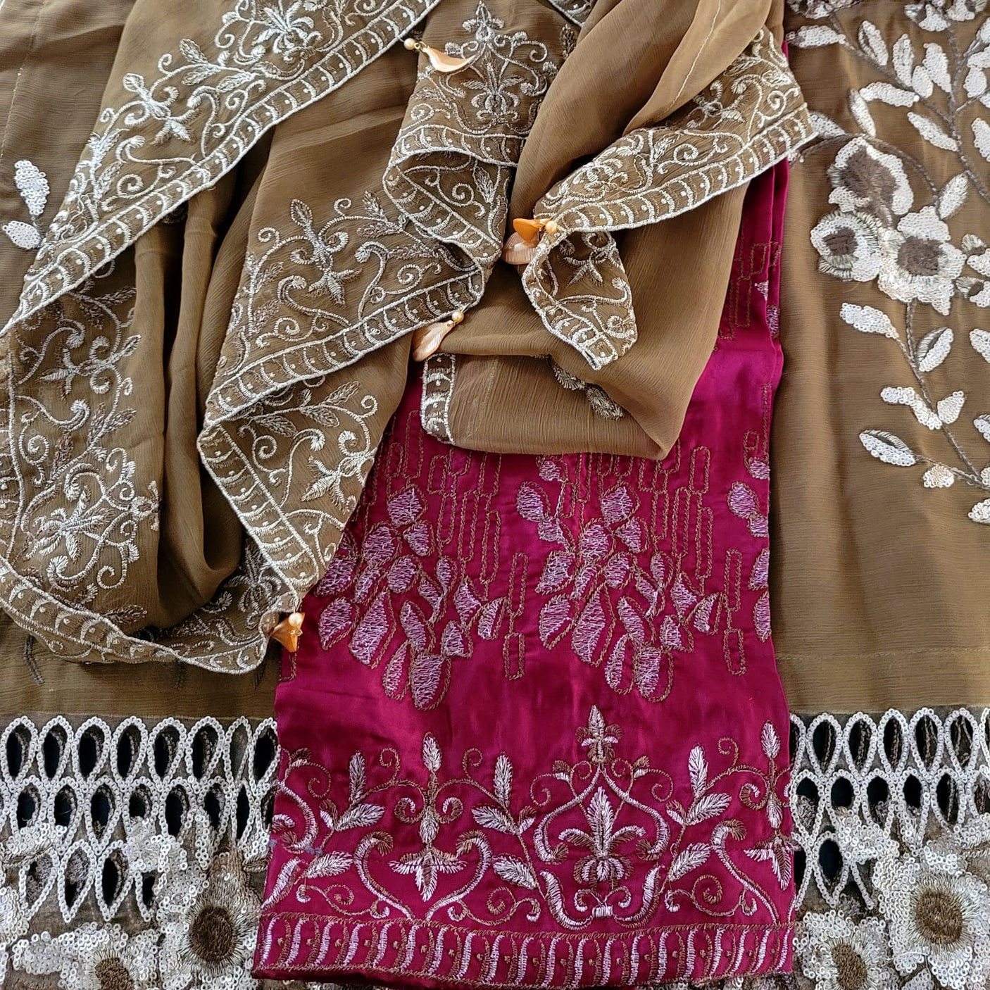 Pakistani Stitched Embroidery Party Wear Dresses Ready To Ship