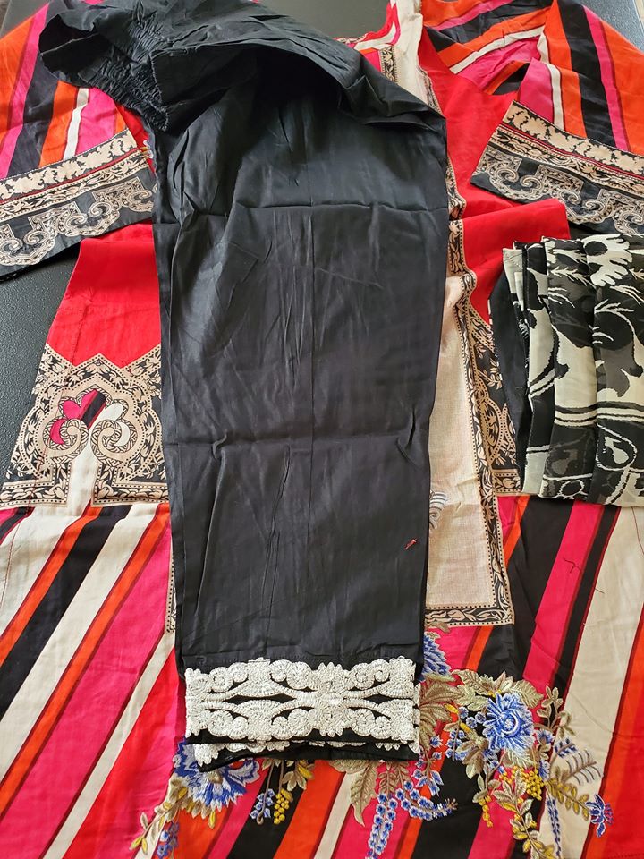 Pakistani Stitched Embroidery Lawn Suit Ready To Ship