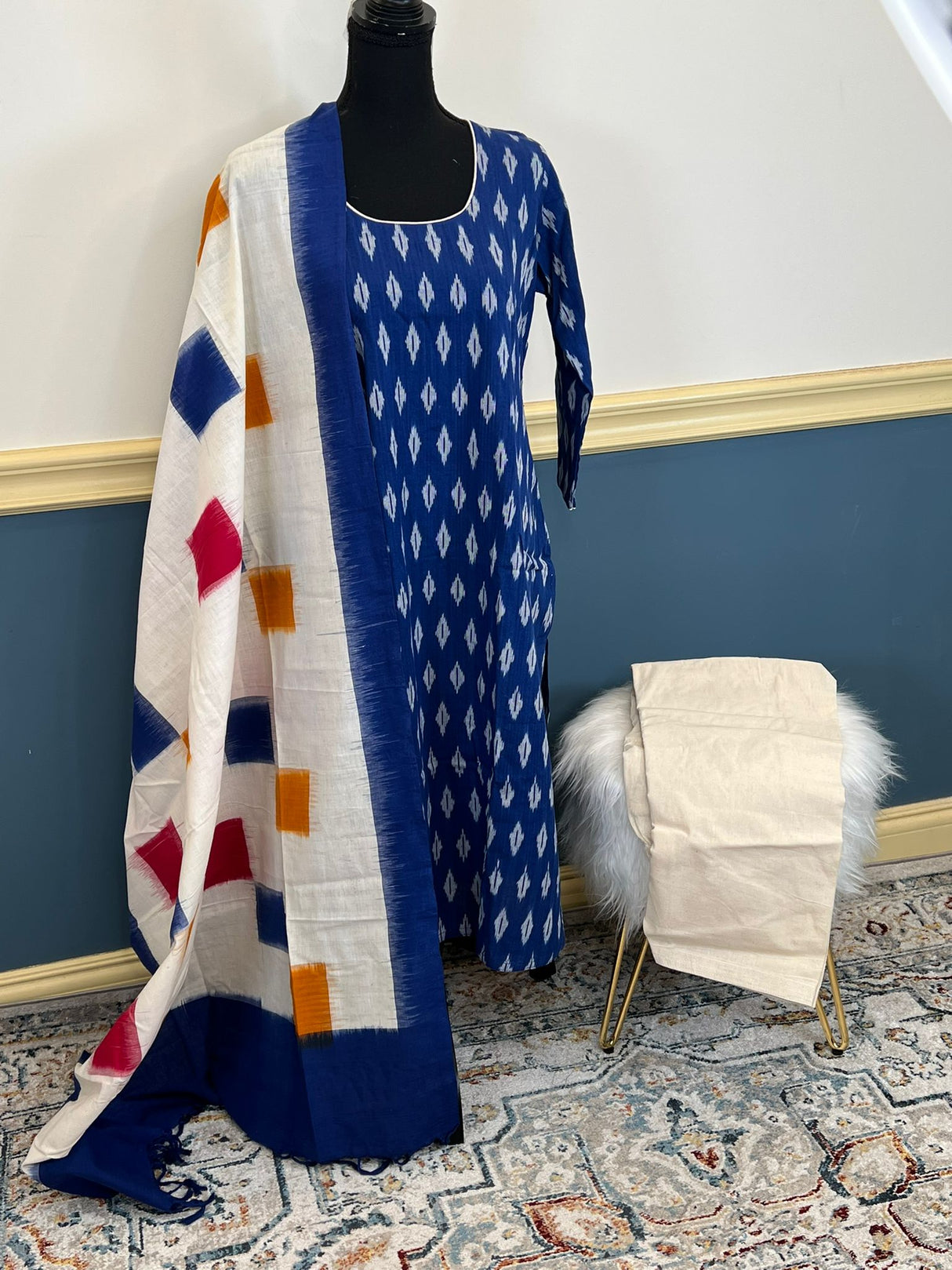 Handloom Ikkat Salwer Kamiz