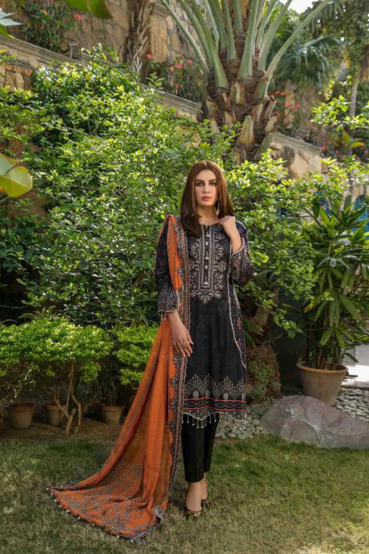Jaan-E-Ada Digital Print and Embroidered Lawn Collection By Tawakkal 100% Original