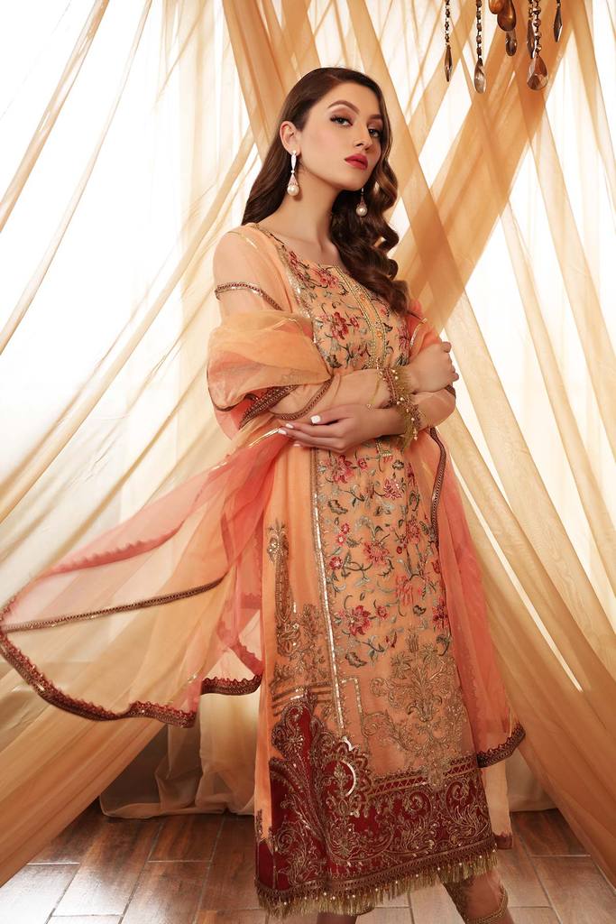 Charizma Chimmer Festive Chiffon Collection 2021-100% Original Guaranteed