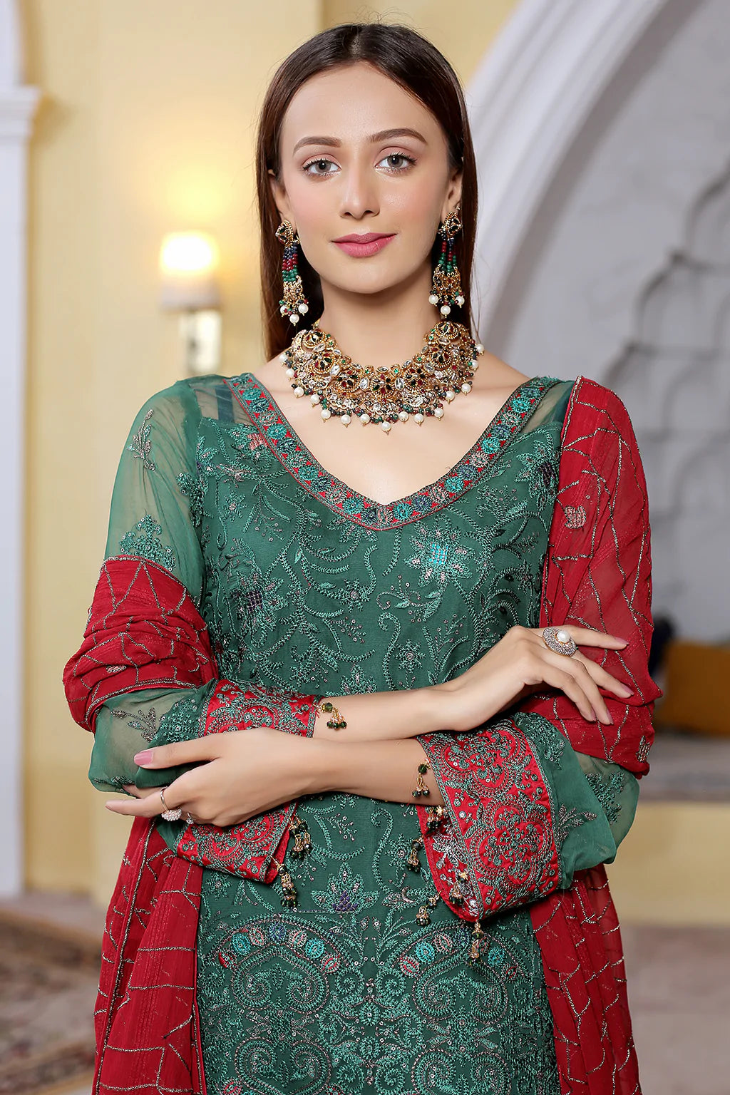 La'Fleur By Maryam's Chiffon Embroidered Collection