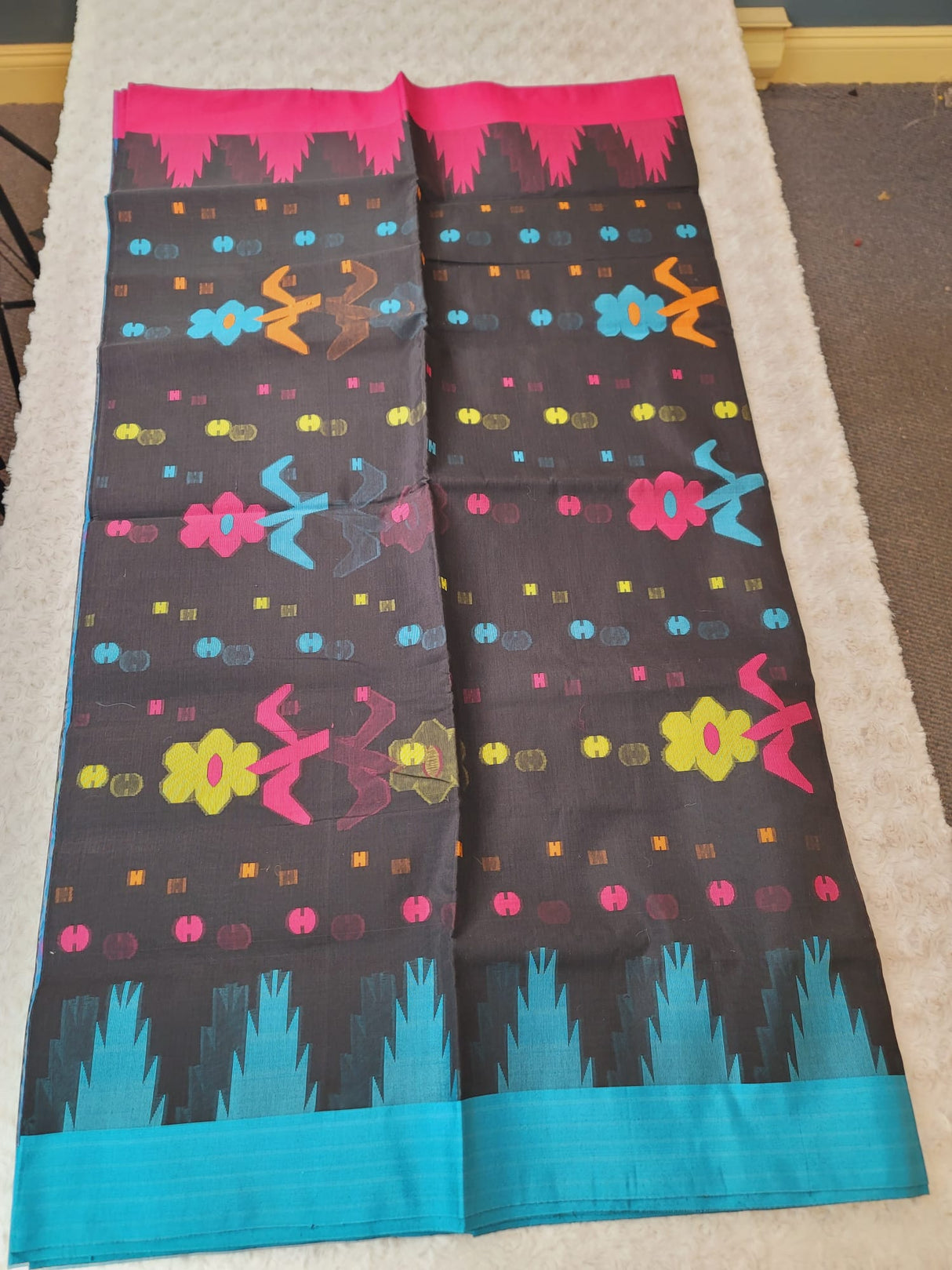 Half Silk Handloom Monipuri Saree