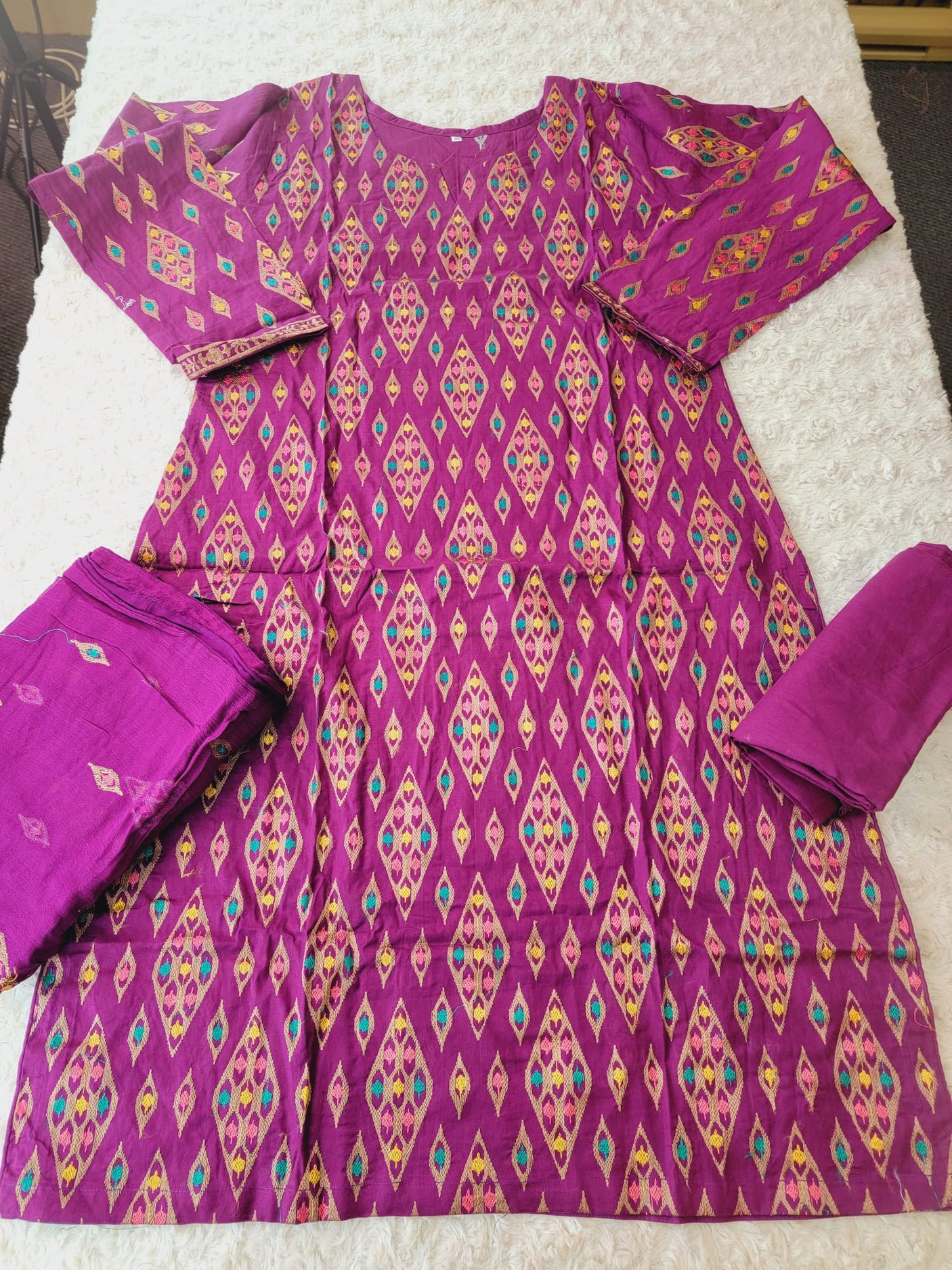 Pakistani Stitched Embroidery luxury lawn Dresses Ready To Ship