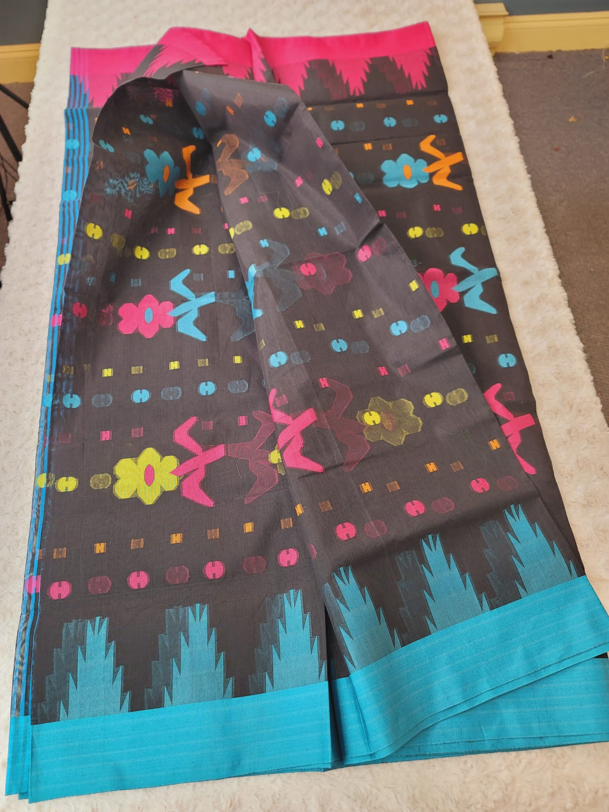Half Silk Handloom Monipuri Saree