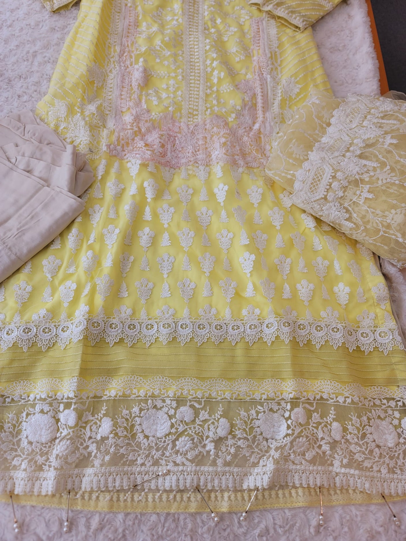 Pakistani Stitched Embroidery Party Wear Dresses Ready To Ship