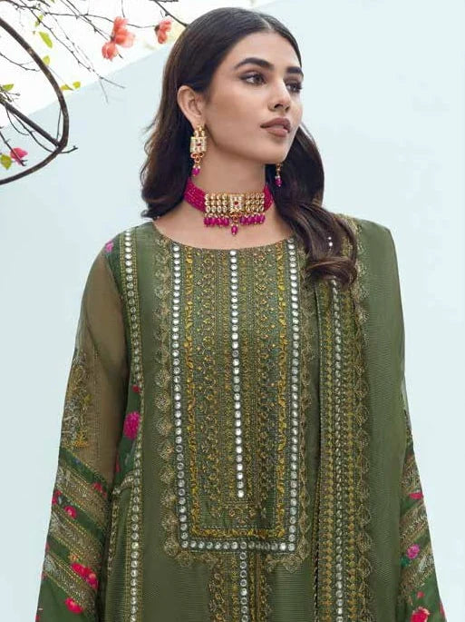 Aarzo by Charizma Premium Embroidered Luxury Chiffon Collection 100% Original