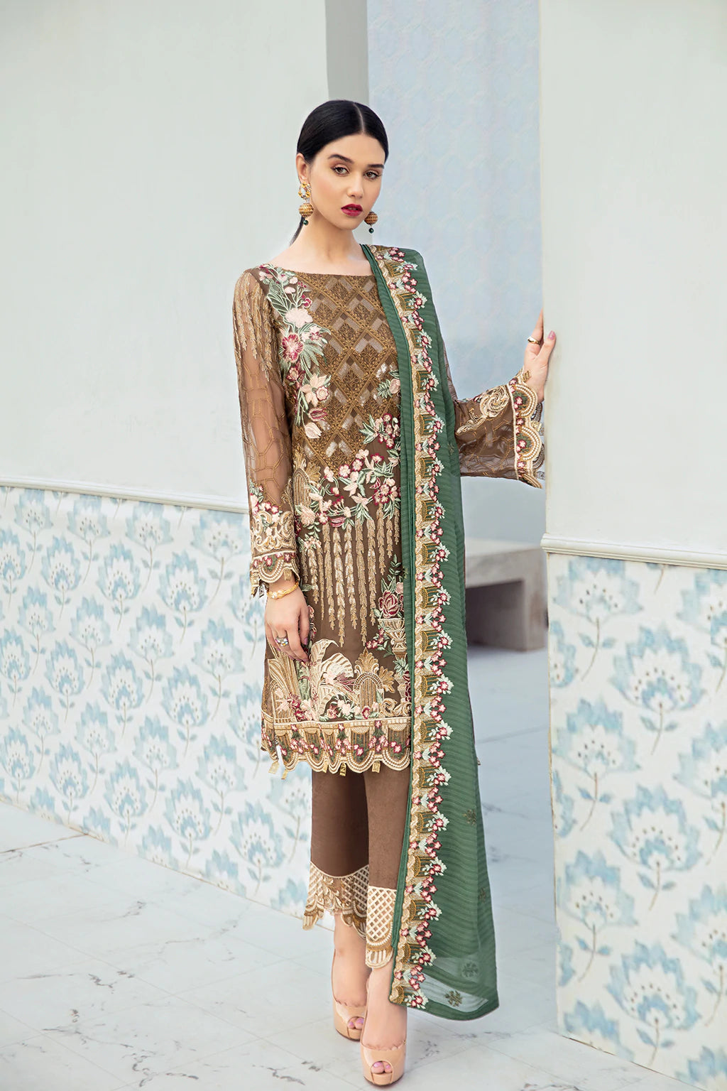 Rangoon By Ramsha Luxury Chiffon Embroidered Collection -100% Original Guaranteed