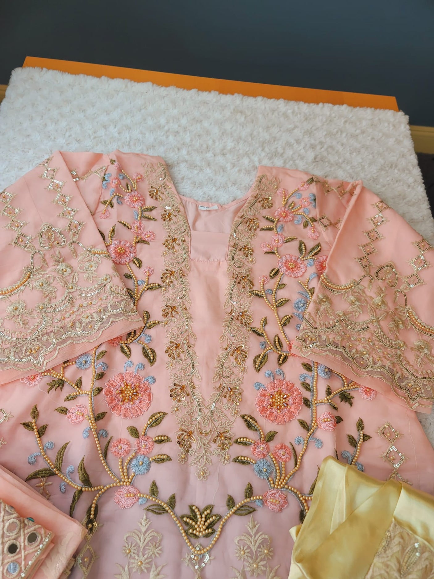 Pakistani Stitched Embroidery Party Wear Dresses Ready To Ship