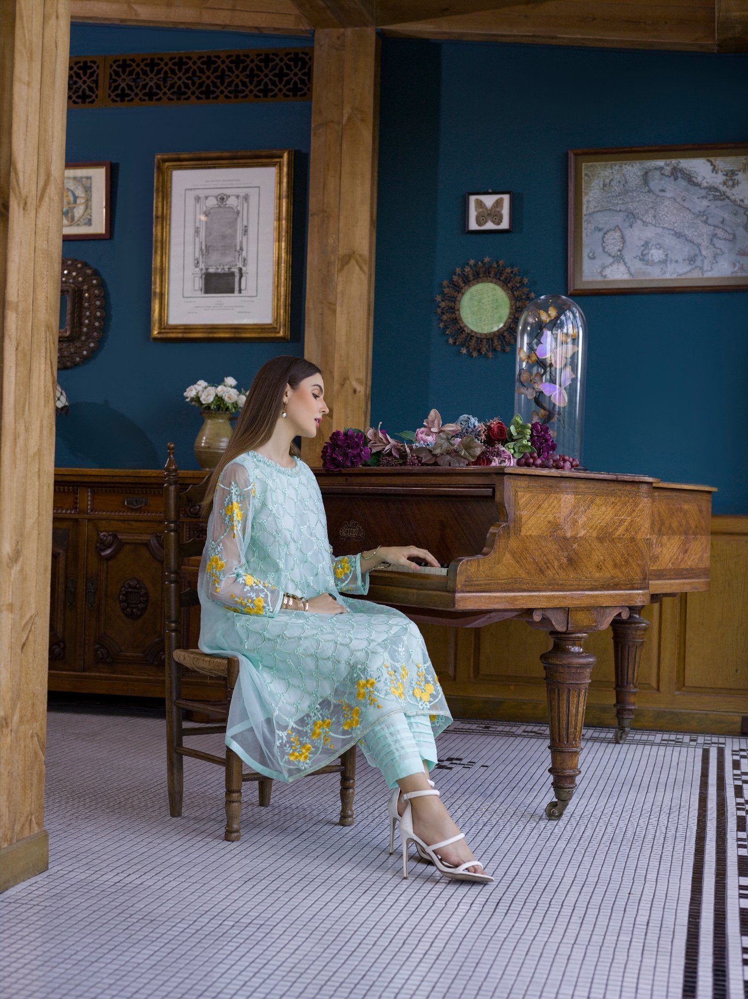 Azure Luxury Formals Kurti-100% Original Guaranteed