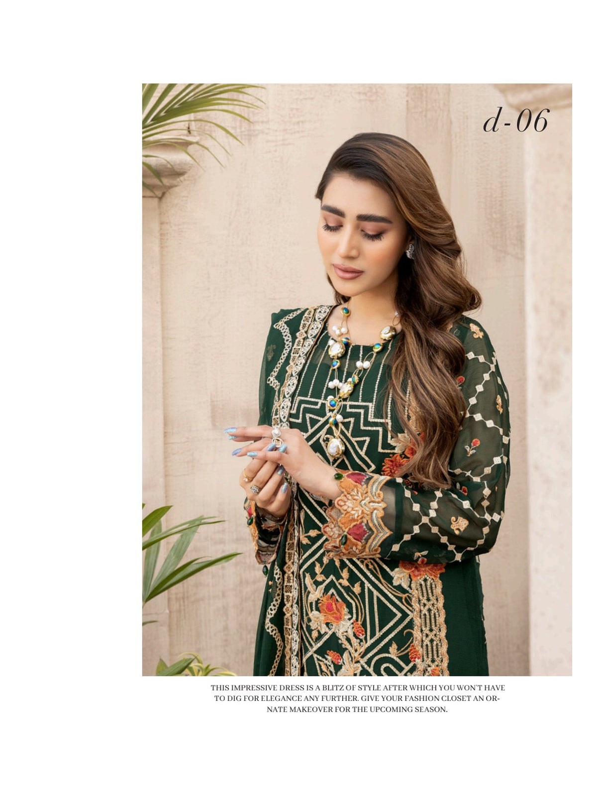 Janira By Adan’s Libas Embroidered Chiffon Collection