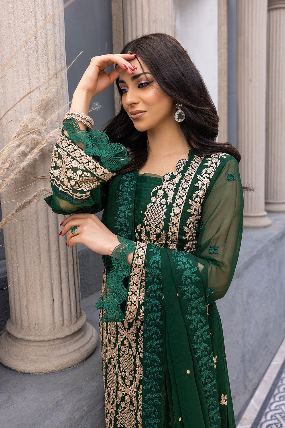 Azure Luxury Chiffon Eid Collection 100% Original