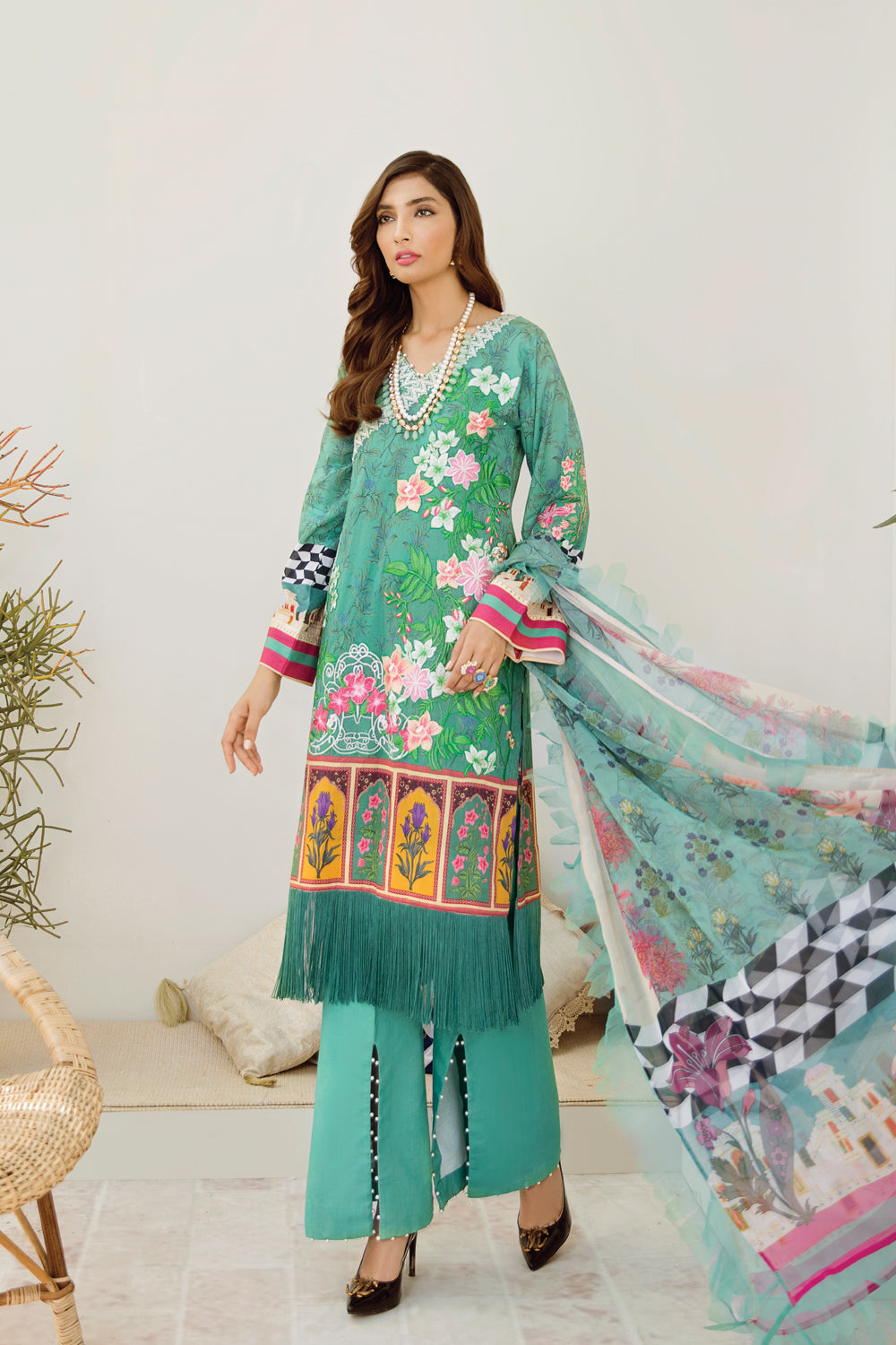Azalea Embroidered Lawn Spring/Summer 2020-100% Original Guarantee