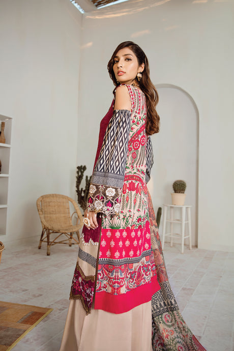 Azalea Embroidered Lawn Spring/Summer 2020-100% Original Guarantee