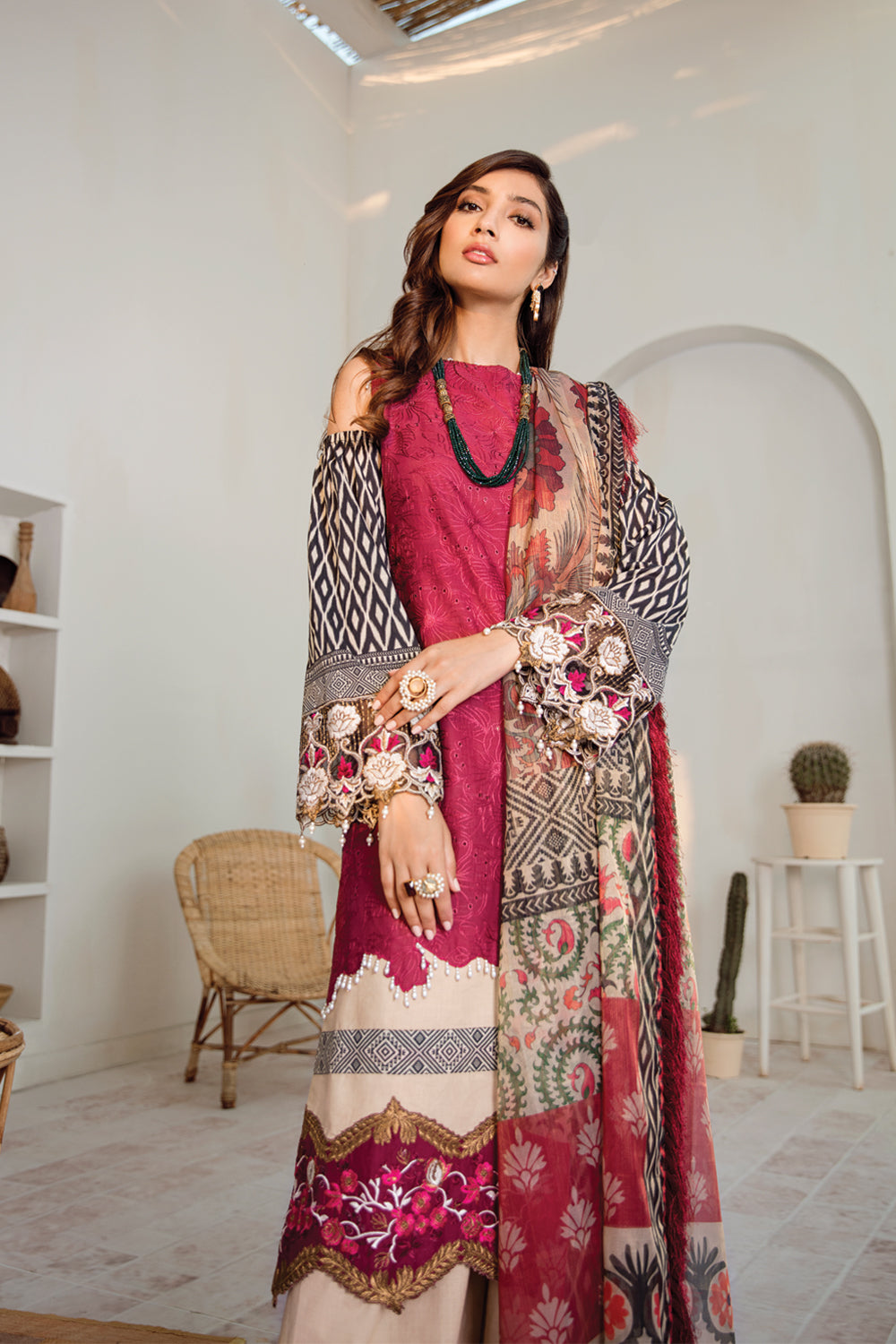 Azalea Embroidered Lawn Spring/Summer 2020-100% Original Guarantee
