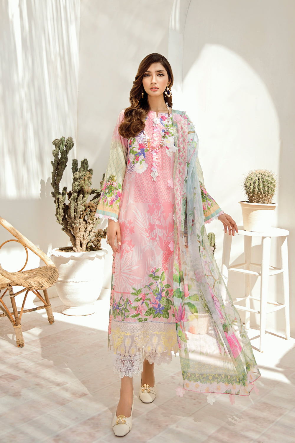 Azalea Embroidered Lawn Spring/Summer 2020-100% Original Guarantee
