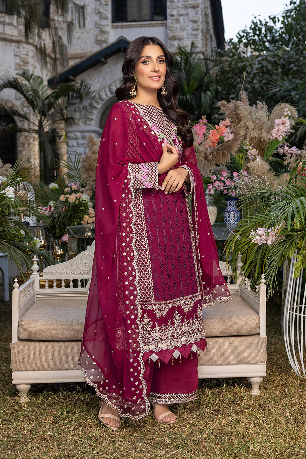 Azure luxury chiffon collection Collection 100% Original