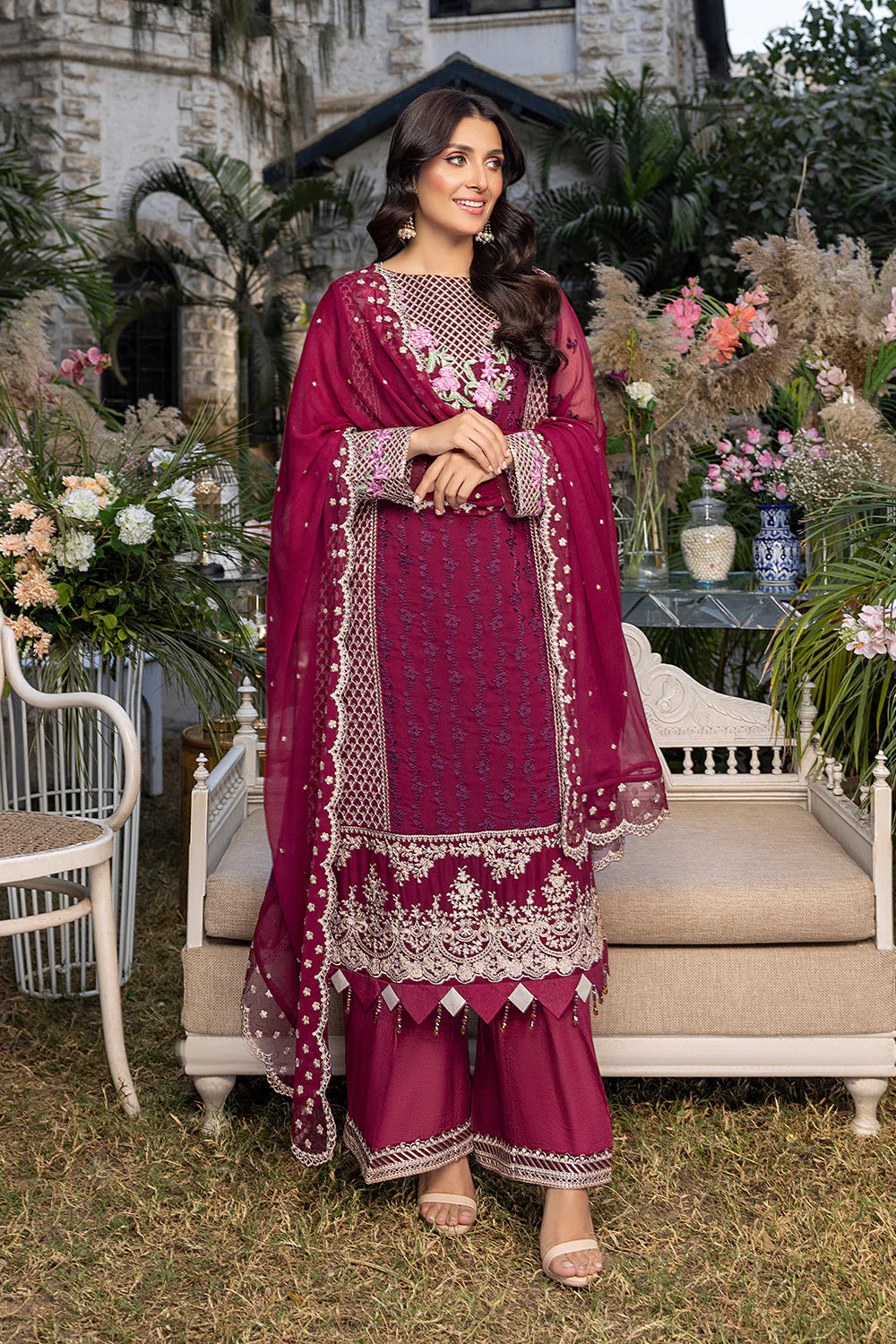 Azure luxury chiffon collection Collection 100% Original