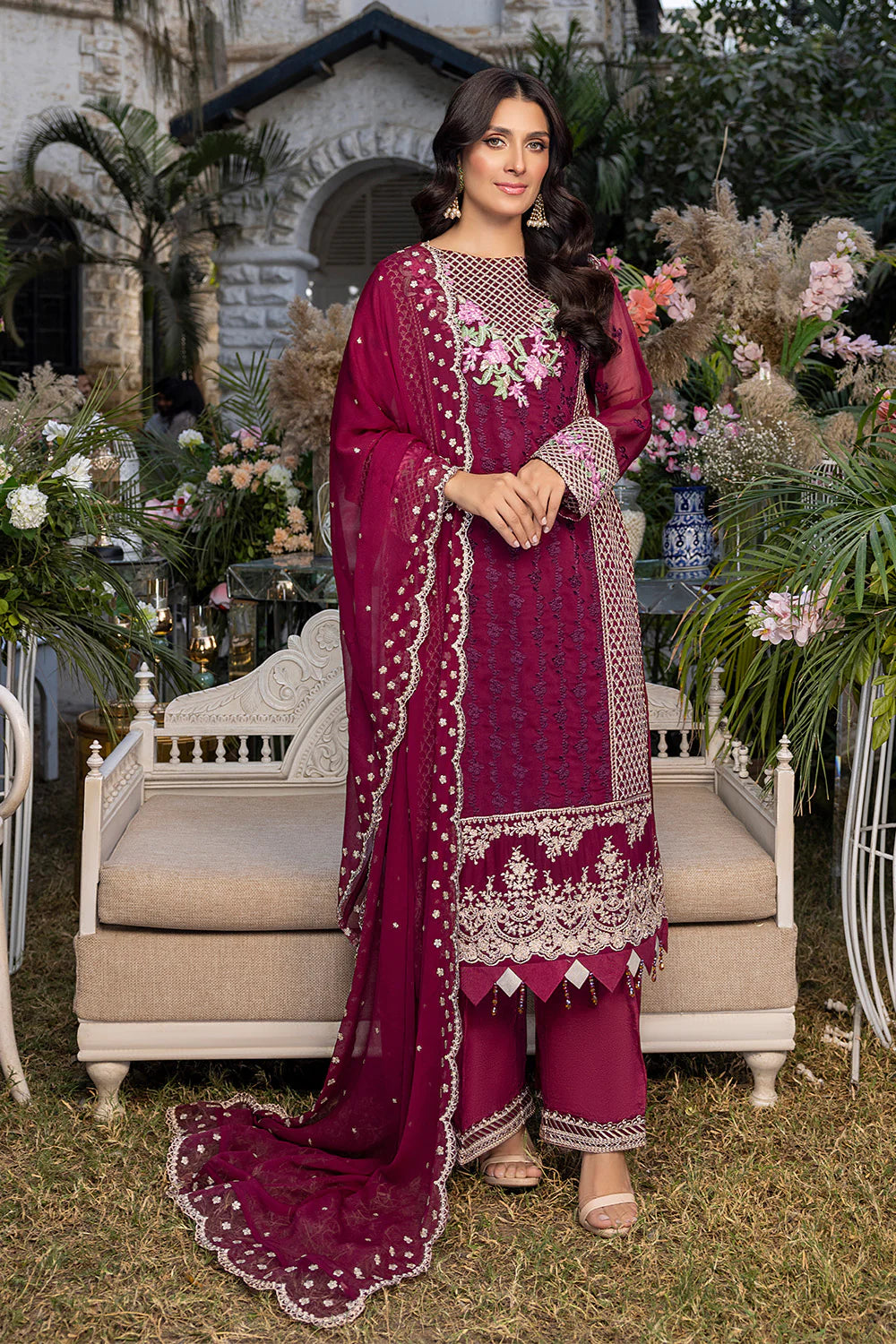 Azure luxury chiffon collection Collection 100% Original