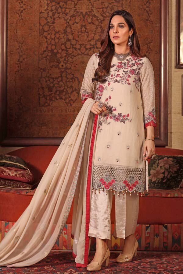 Zebaish Angan Luxury Embroidered Collection-100% Original Guarantee