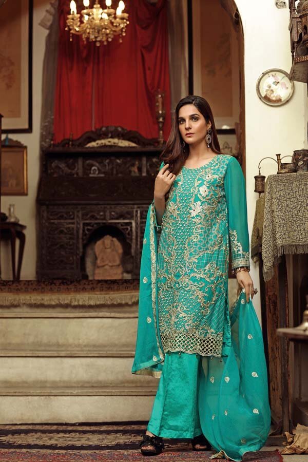 Zebaish Angan Luxury Embroidered Collection-100% Original Guarantee