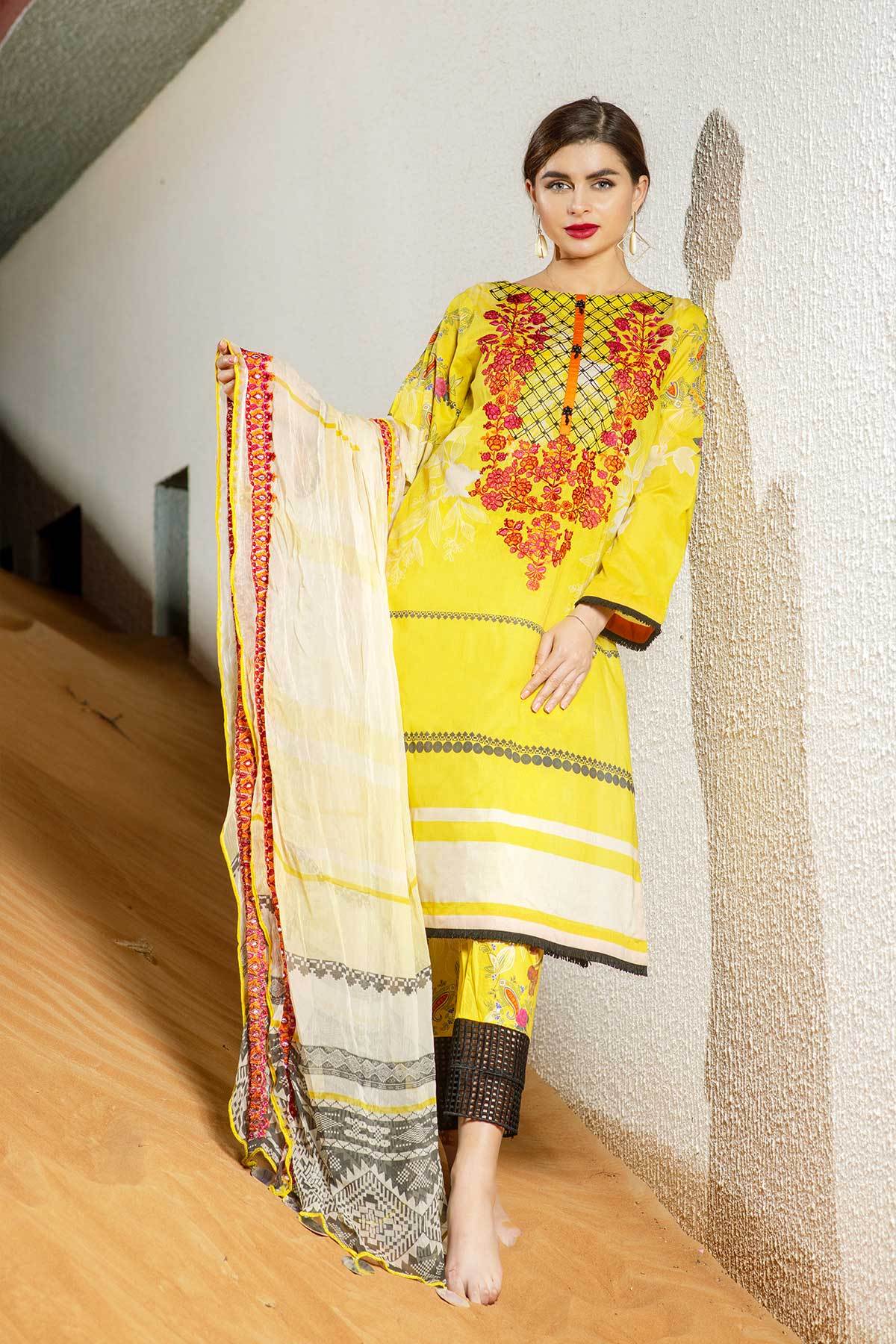 Charizma Embroidered Lawn 100% Original