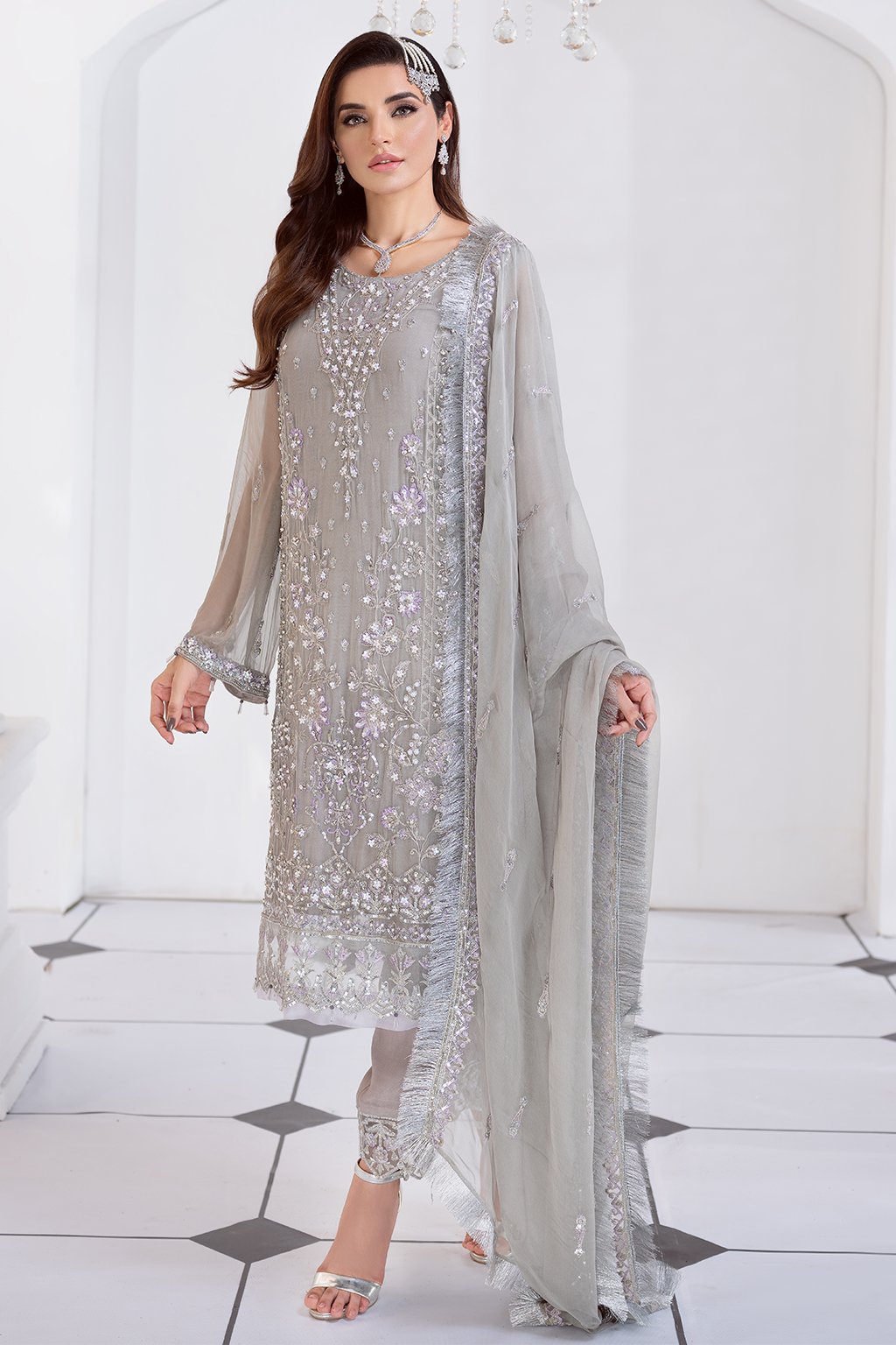 Meeral Luxury Chiffon Collection by Ashna 2021-100% Original Guaranteed