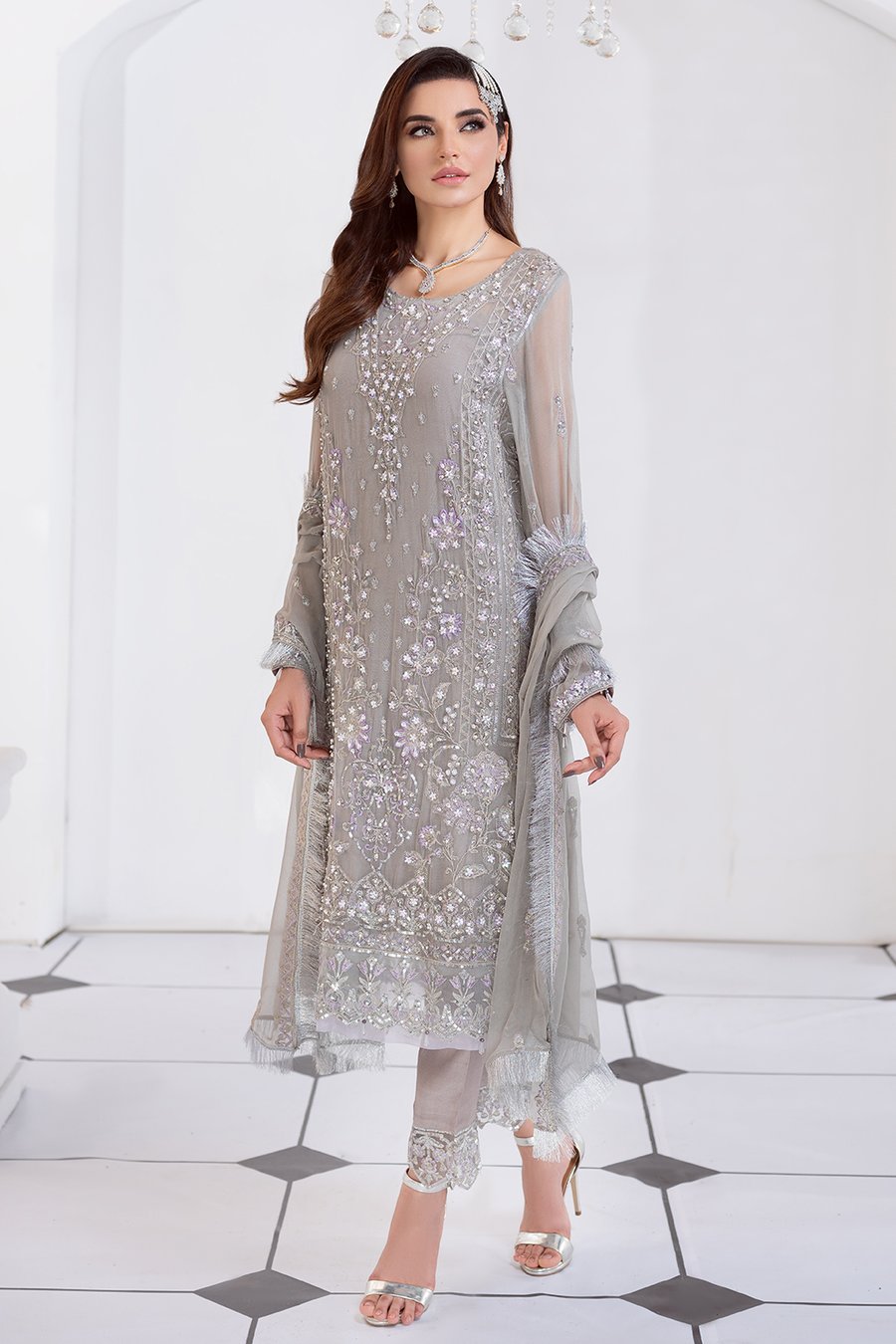 Meeral Luxury Chiffon Collection by Ashna 2021-100% Original Guaranteed