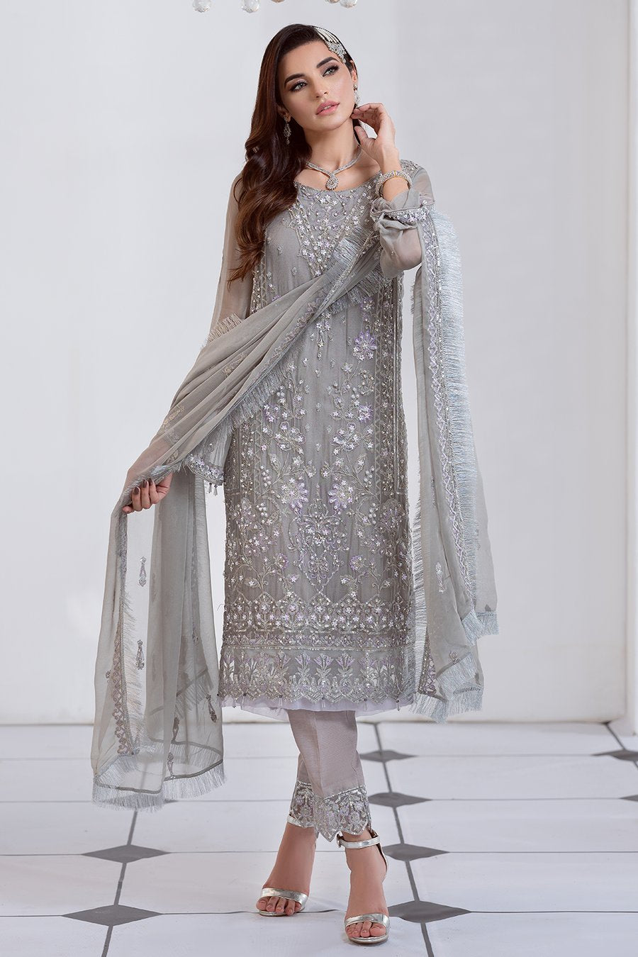 Meeral Luxury Chiffon Collection by Ashna 2021-100% Original Guaranteed