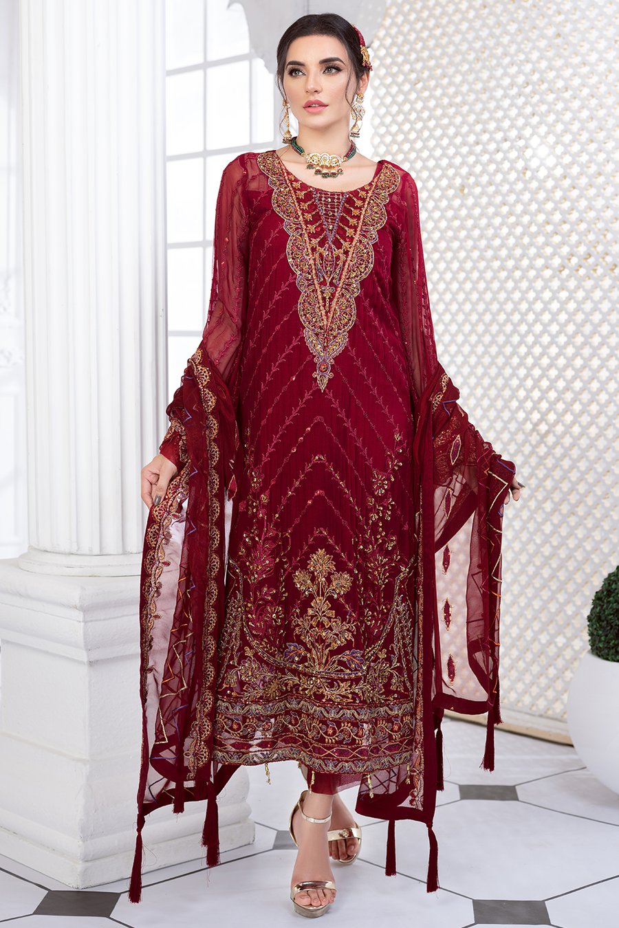 Meeral Luxury Chiffon Collection by Ashna 2021-100% Original Guaranteed