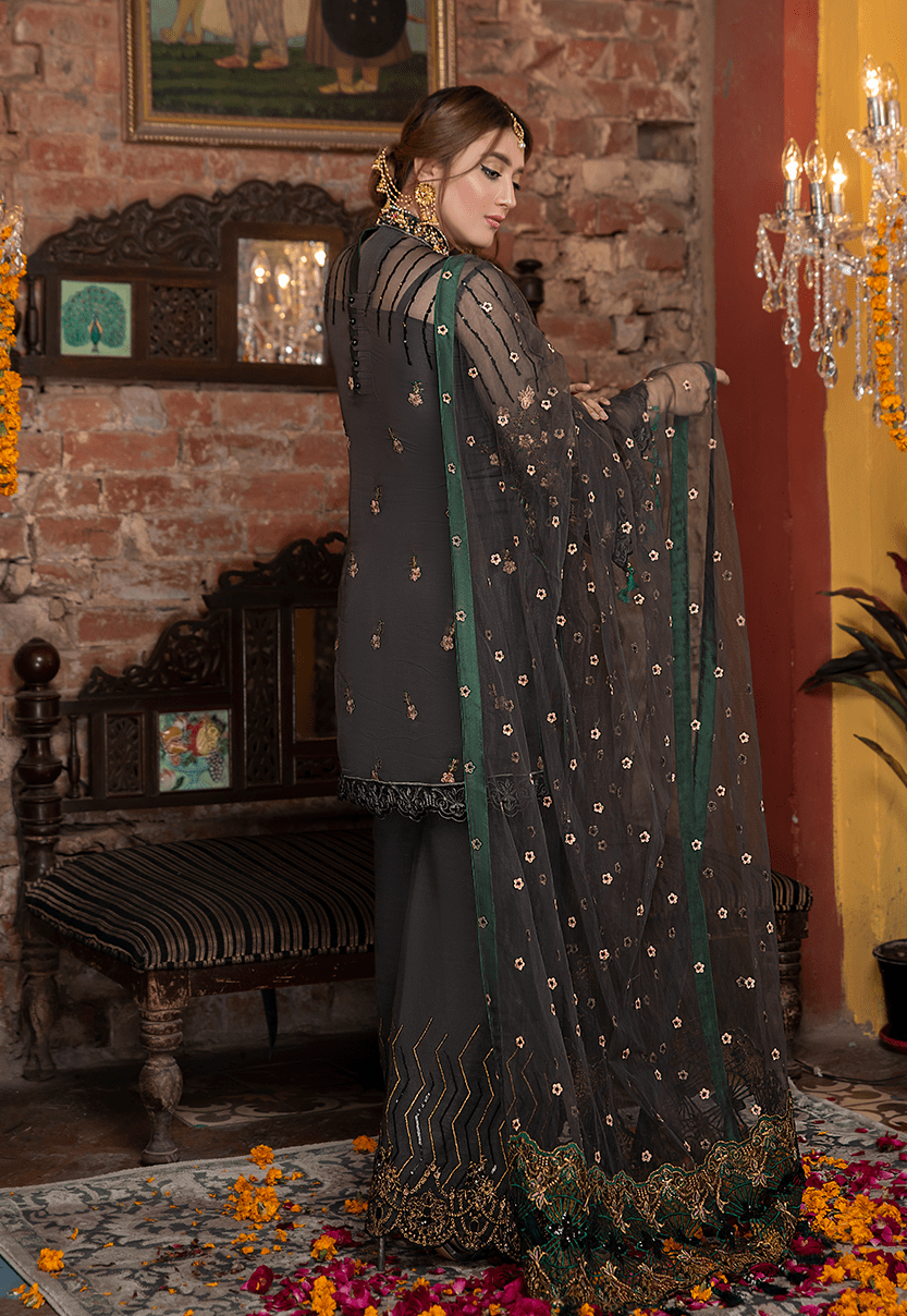 Maryam's Premium Luxury Embroidered Chiffon Collection-100% Original Guaranteed
