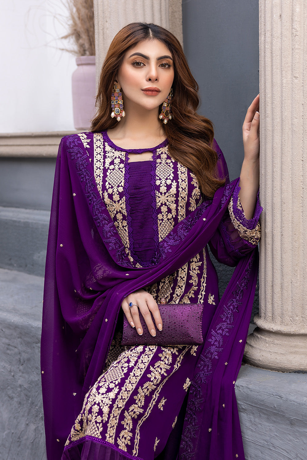 Azure Luxury Chiffon Eid Collection 100% Original