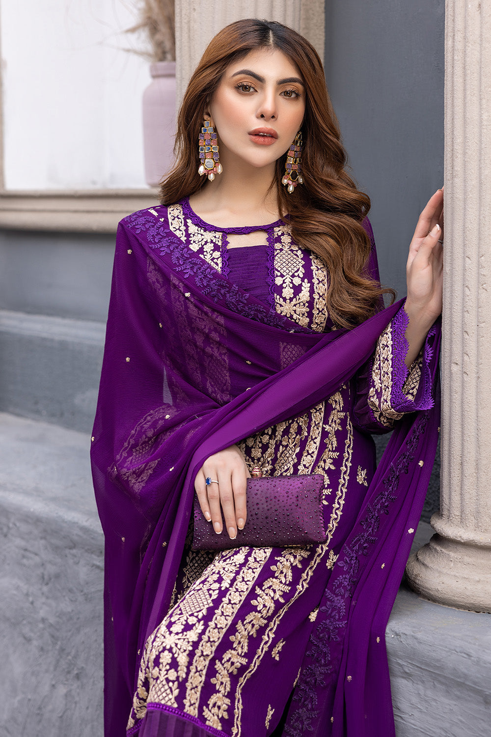 Azure Luxury Chiffon Eid Collection 100% Original