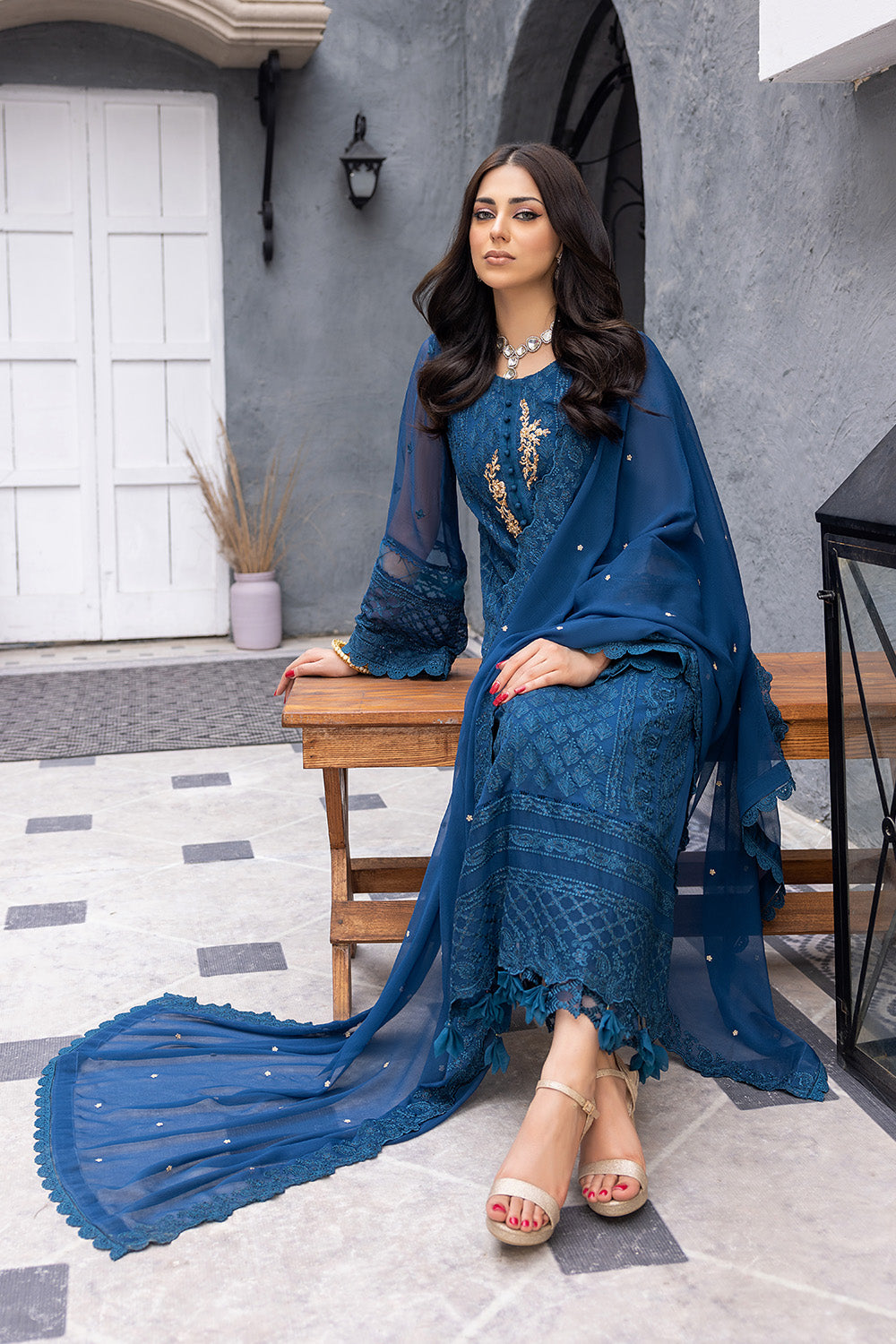 Azure Luxury Chiffon Eid Collection 100% Original