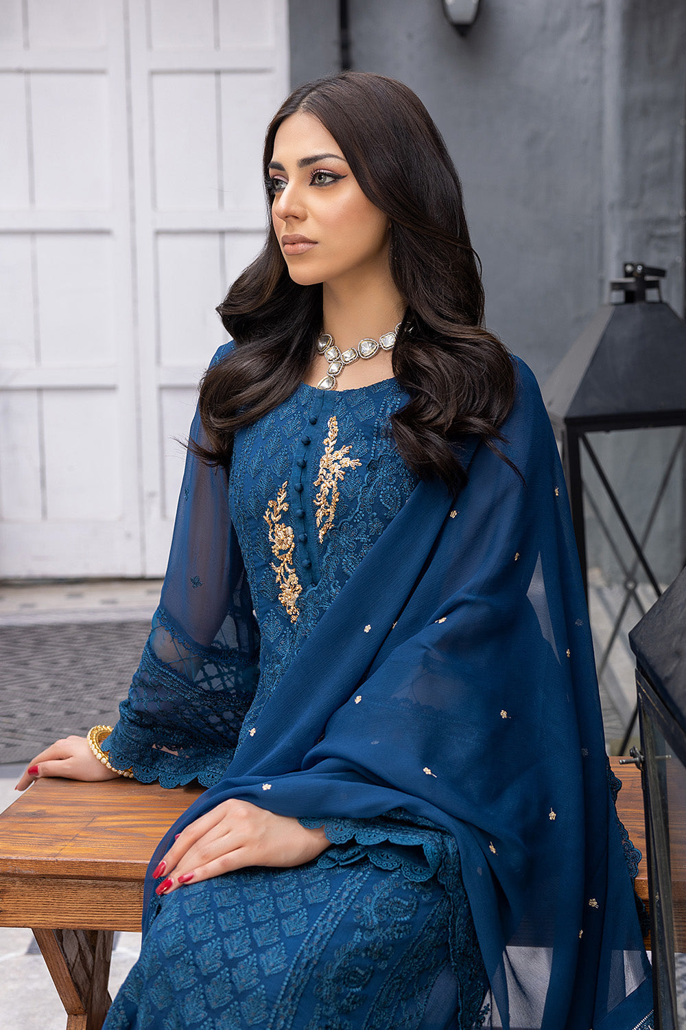 Azure Luxury Chiffon Eid Collection 100% Original