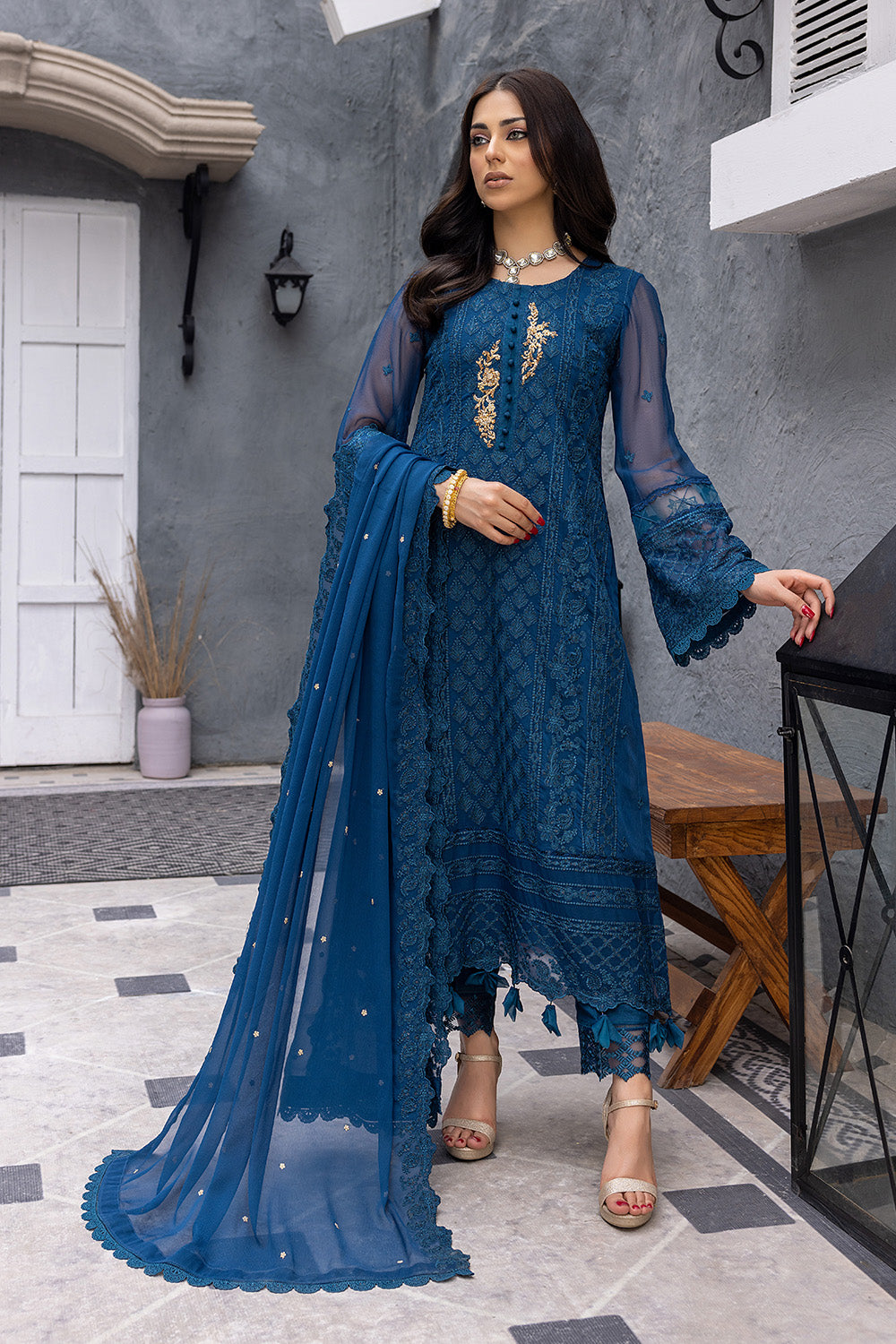 Azure Luxury Chiffon Eid Collection 100% Original
