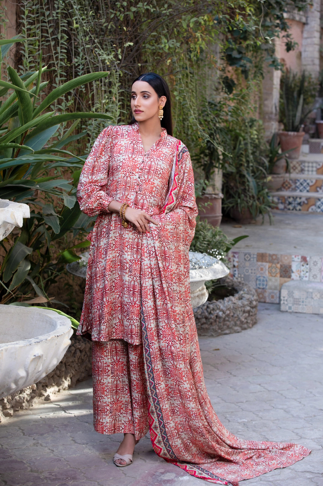 Merana Linen With Shawl Dupatta by Tawakkal 100% Original