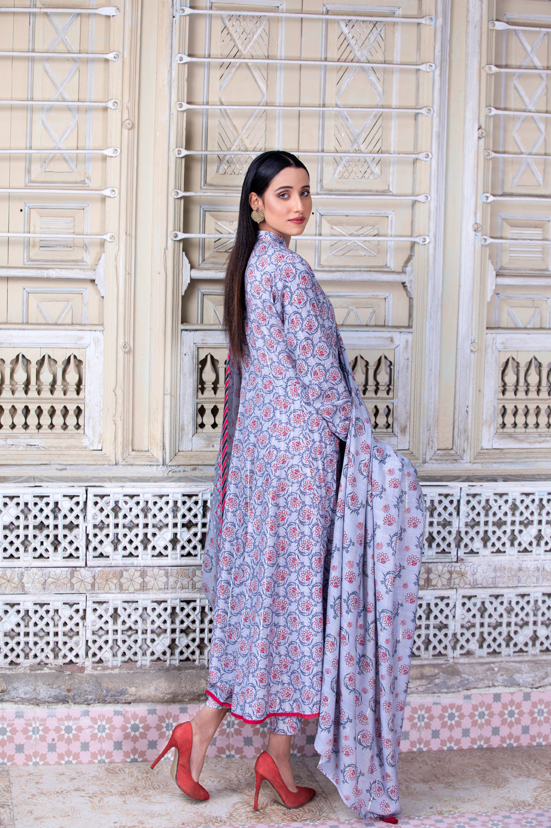 Merana Linen With Shawl Dupatta by Tawakkal 100% Original
