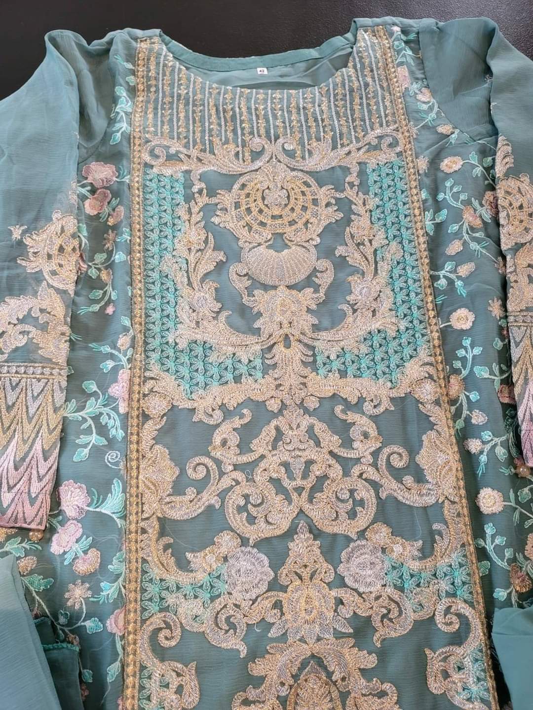 Pakistani Stitched Embroidery Party Wear Dresses Ready To Ship