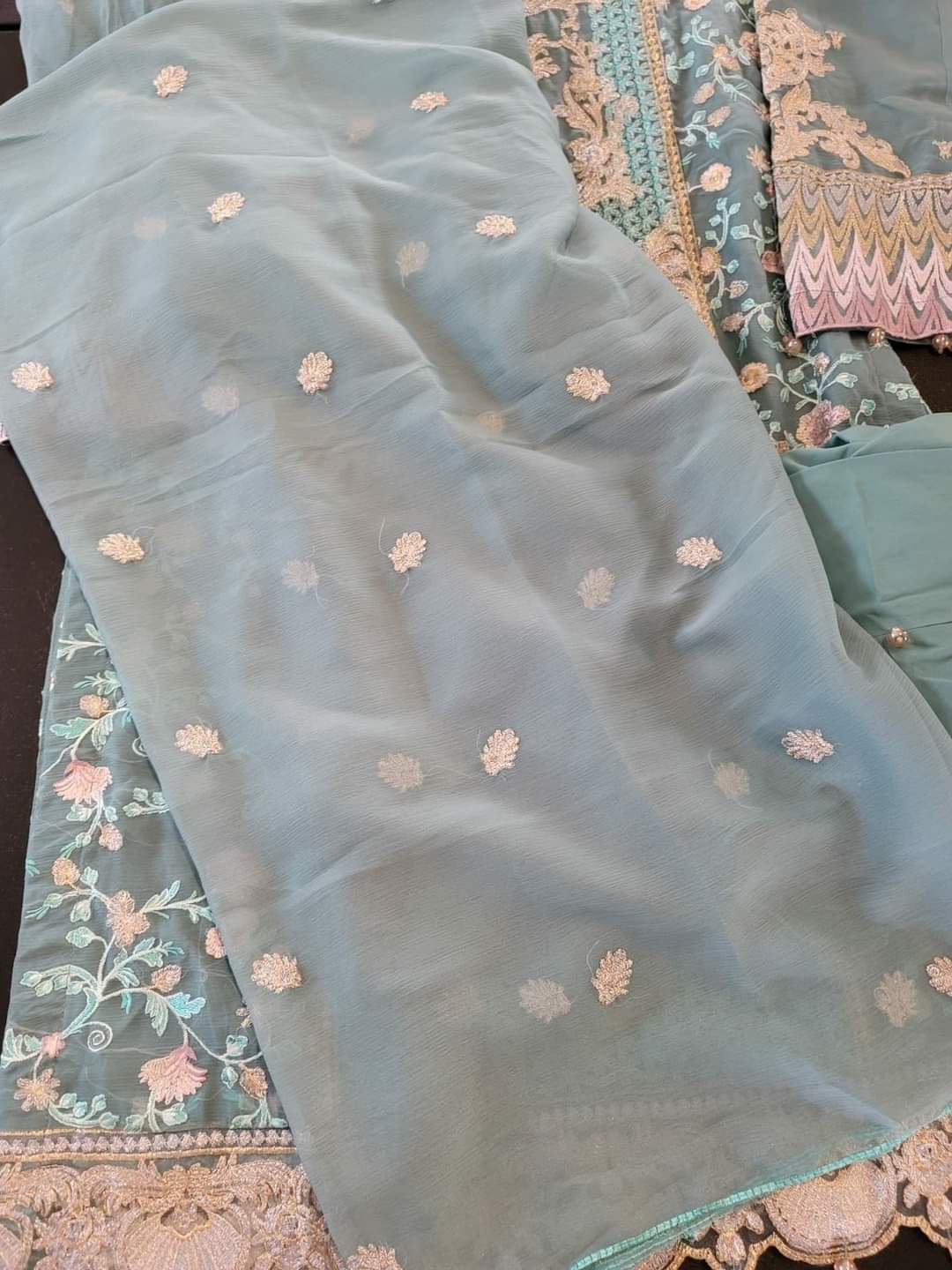 Pakistani Stitched Embroidery Party Wear Dresses Ready To Ship