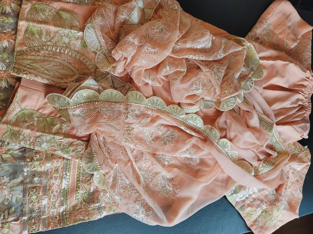 Pakistani Stitched Embroidery Party Wear Dresses Ready To Ship