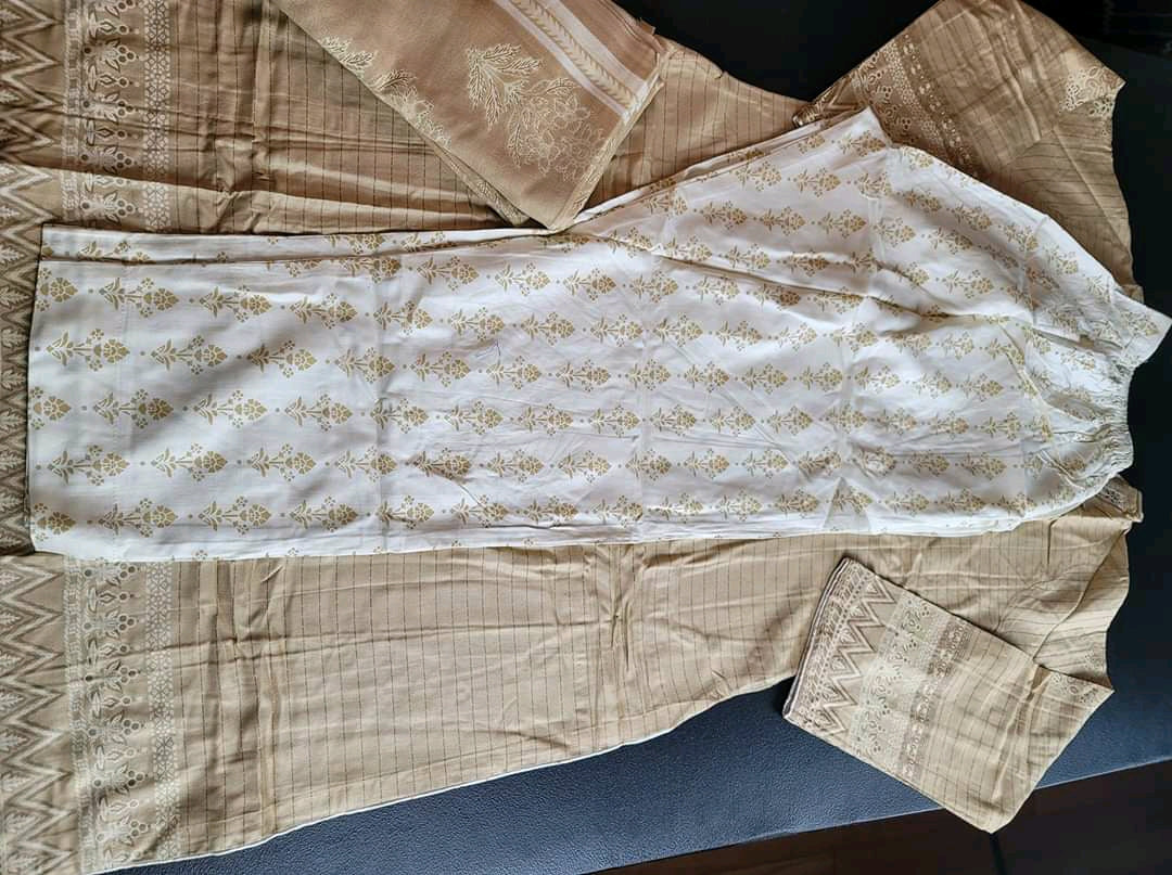 Pakistani linen Embroidered Salwar kameez Ready To Ship