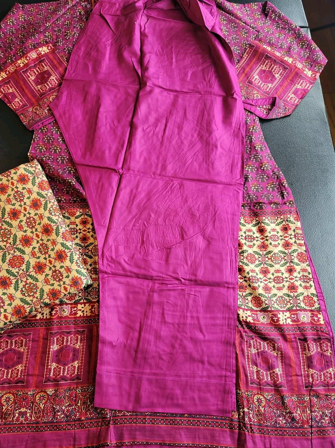 Pakistani linen Embroidered Salwar kameez Ready To Ship