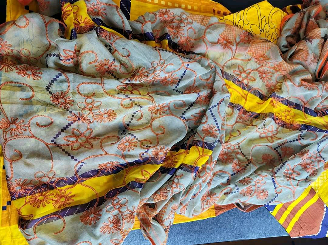 Pakistani linen Embroidered Salwar kameez Ready To Ship