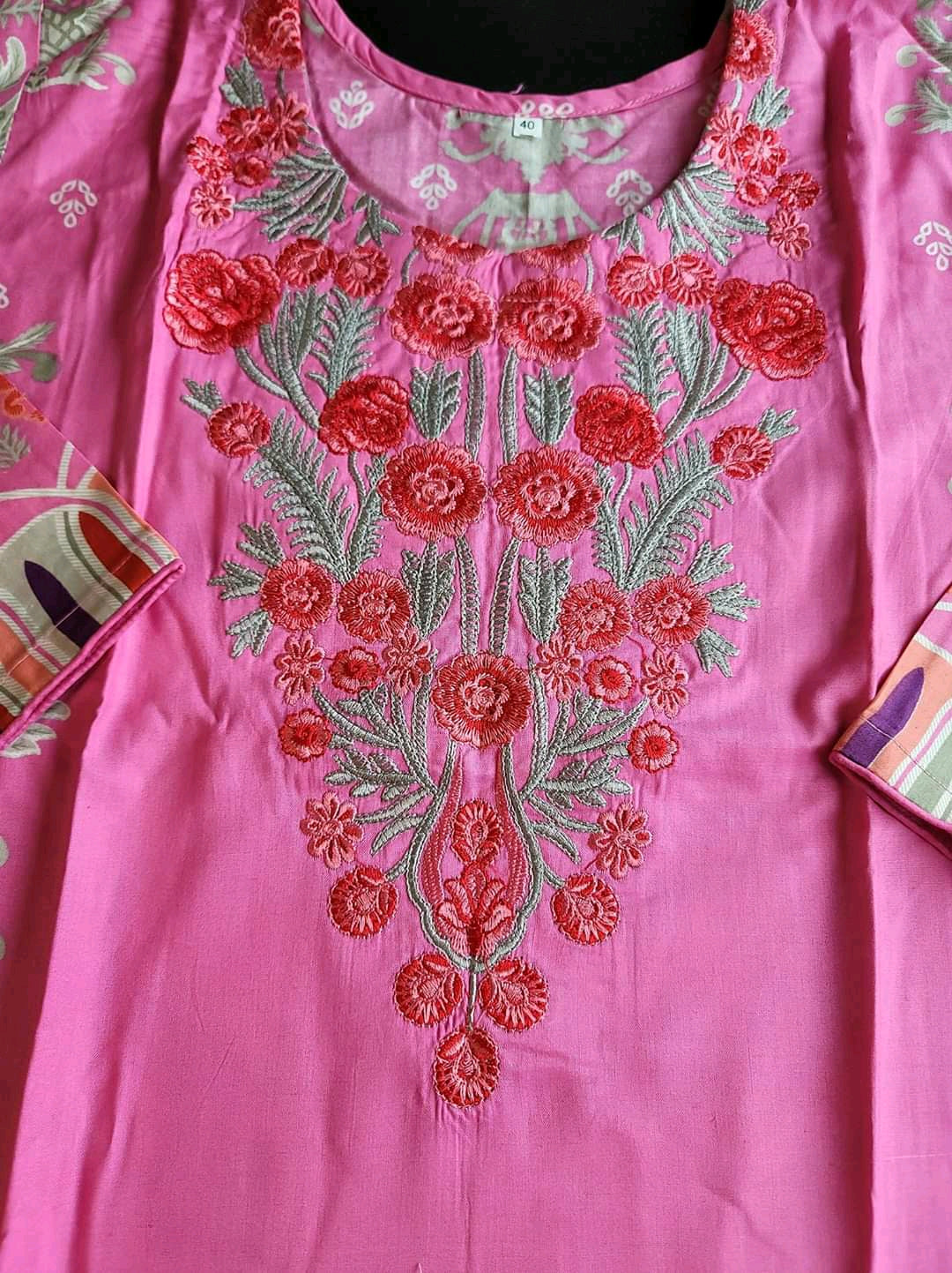 Pakistani linen Embroidered Salwar kameez Ready To Ship