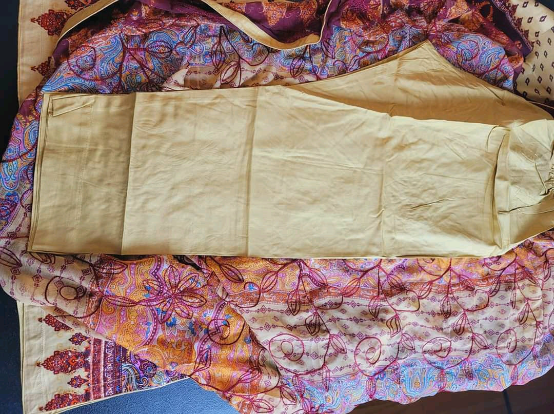 Pakistani linen Embroidered Salwar kameez Ready To Ship